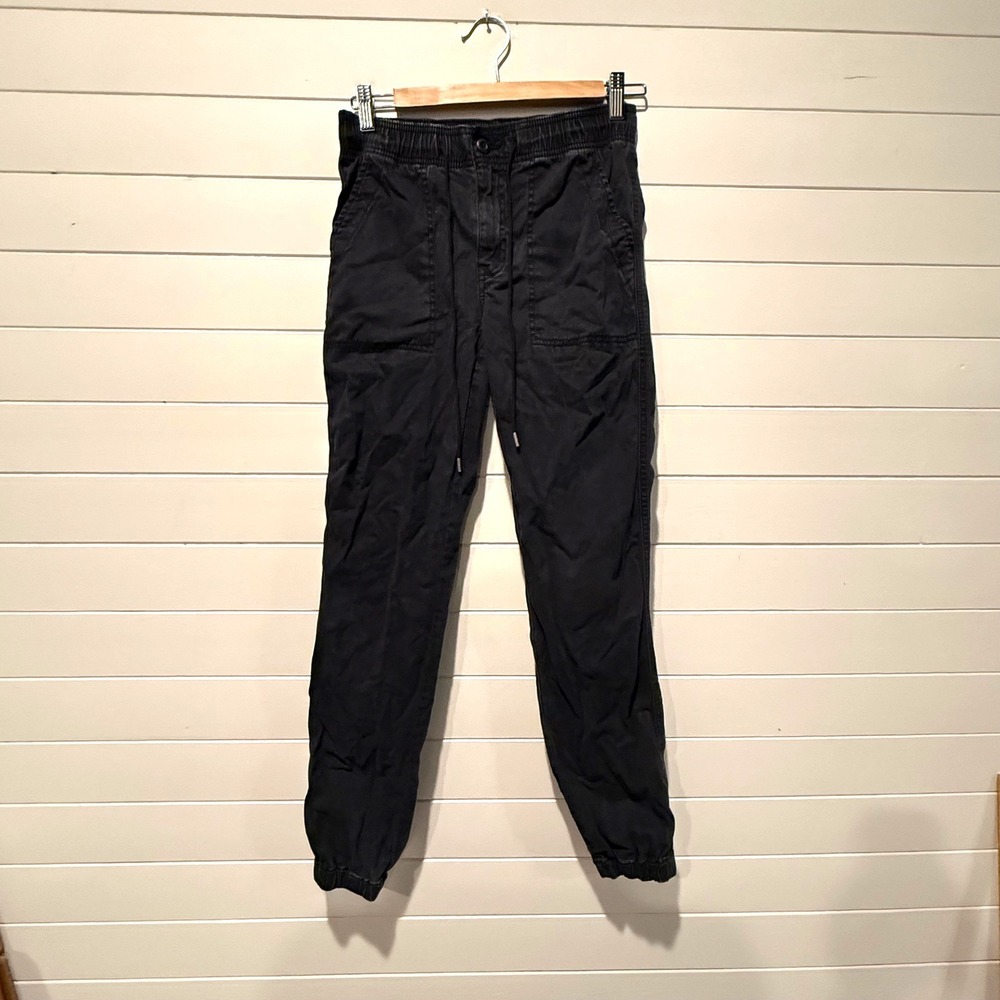 American Eagle Next Level Stretch Jogger Pants Women 4 Black Utility Casual